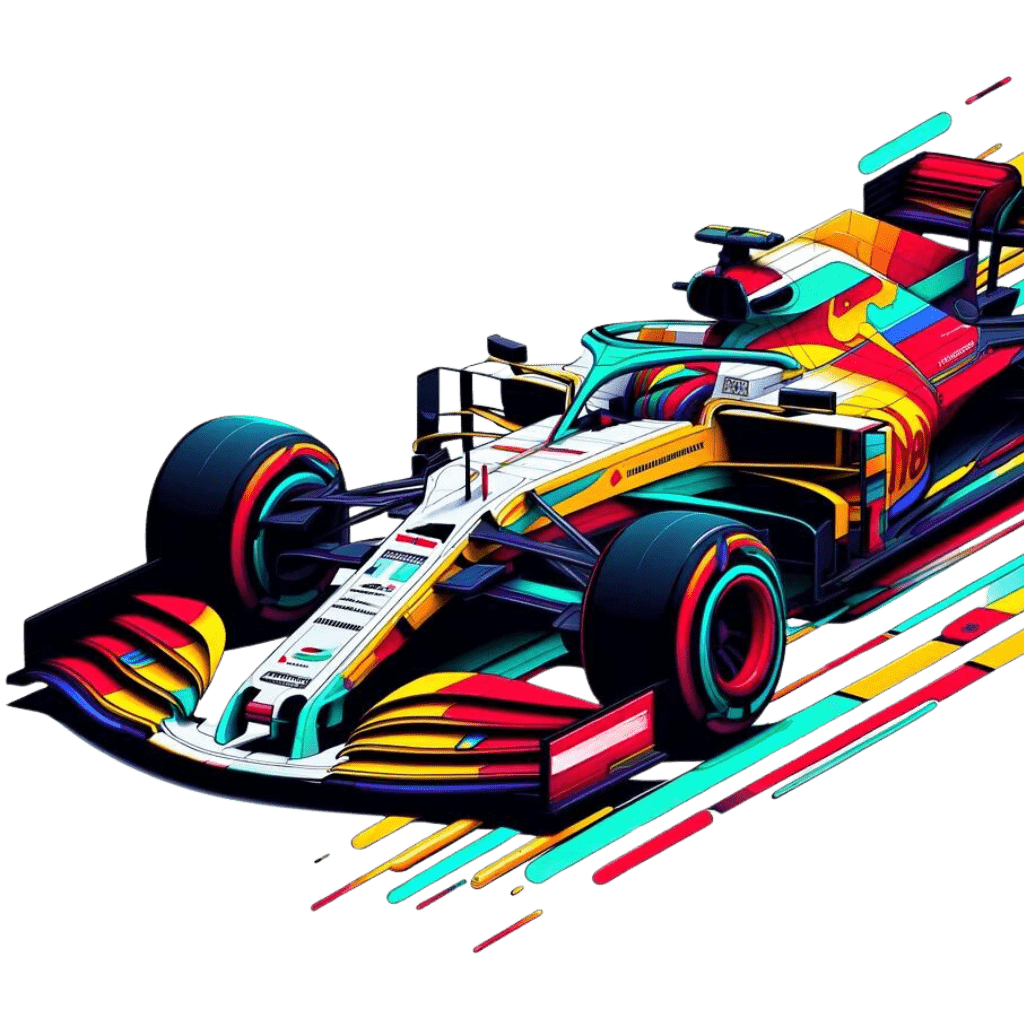colorful race car
